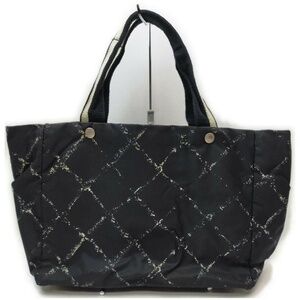 Chanel Black Travel Line Nylon Tote